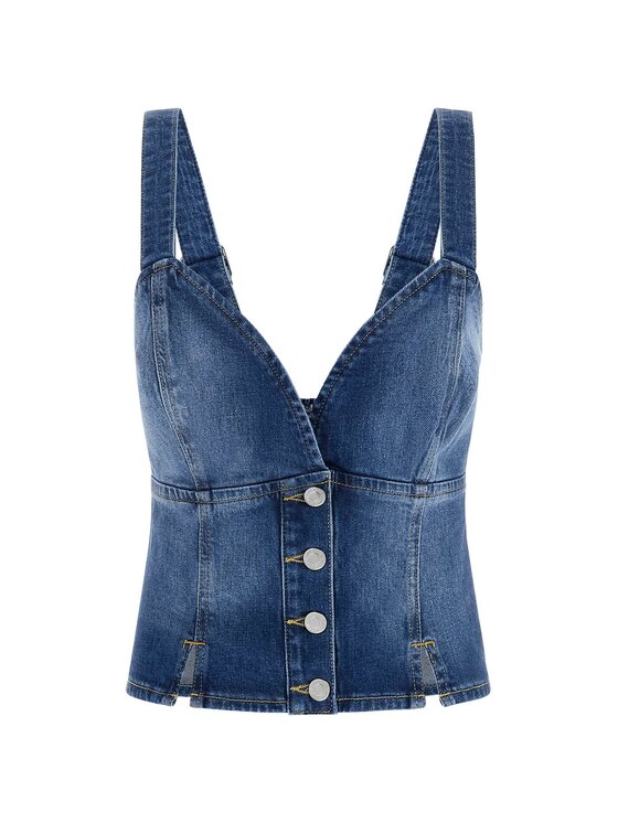 Guess Guess Top 176595 Niebieski Classic Fit