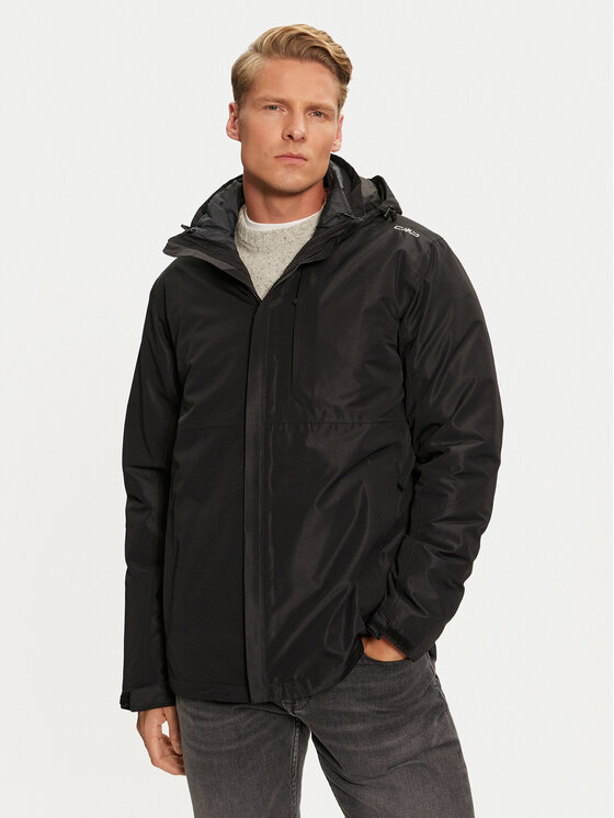 Winterjacke CMP, Größe 52 Schwarz 33Z1577D