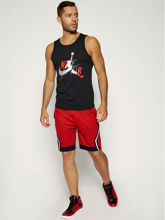 Nike Nike Pantaloni scurți sport Jordan Jumpman Diamond CD4908 Roșu Loose Fit