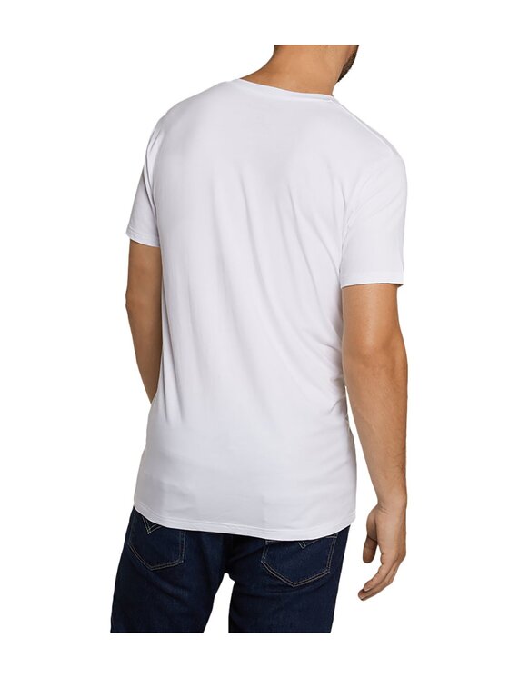 Bamboo Basics Bamboo Basics T-Shirt 21196 Biały Stretch Fit