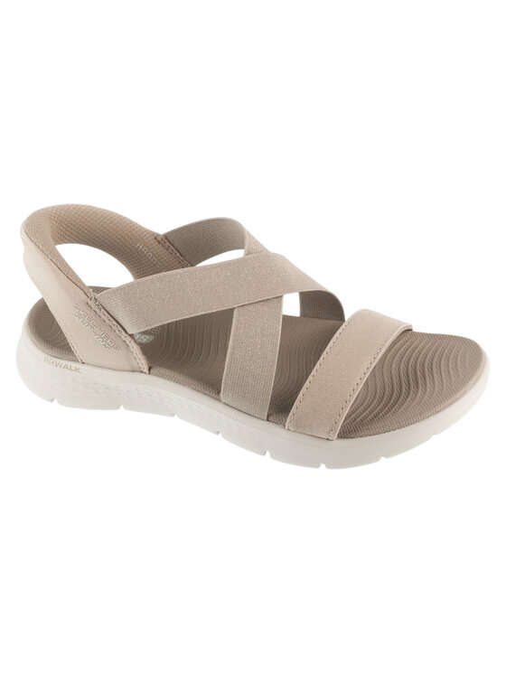 Skechers Skechers Sandali Slip-Ins: Go Walk Flex Sandal - Glimmer Up Beige