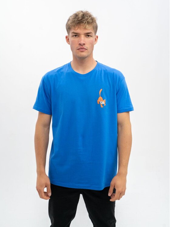 Smerfy Smerfy Komplet t-shirtów Zestaw 3 T-Shirtów Męskich Czarna / Biała / Niebieska Smerfy Runaway L Niebieski Regular Fit