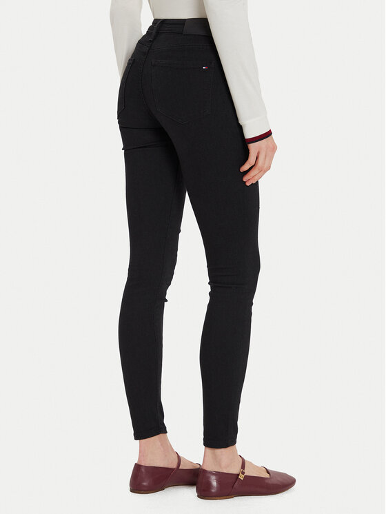 Tommy Hilfiger Tommy Hilfiger Traperice Como WW0WW45008 Crna Skinny Fit