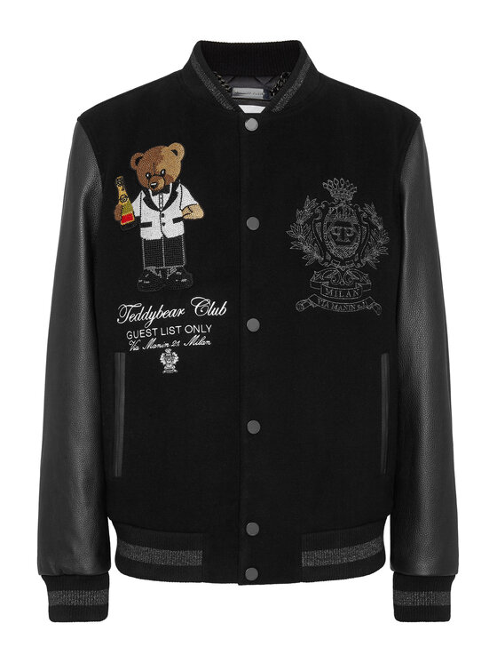 PHILIPP PLEIN PHILIPP PLEIN Kurtka skórzana 26981 Czarny Regular Fit