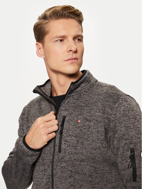 Aulp Aulp Technisches Sweatshirt Navoy Grau Regular Fit