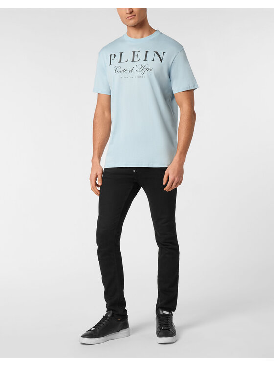 PHILIPP PLEIN PHILIPP PLEIN T-shirt 24699 Azzurro chiaro Regular Fit