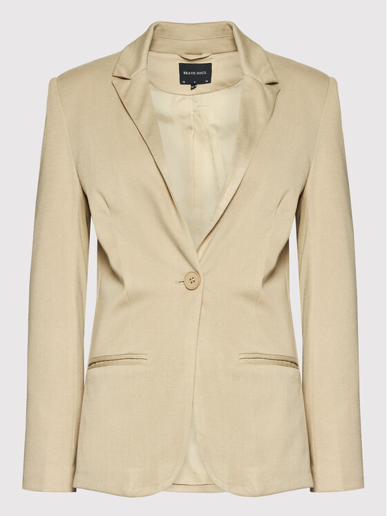 Brave Soul Brave Soul Giacca da abito LJK-TIFFANY Beige Regular Fit