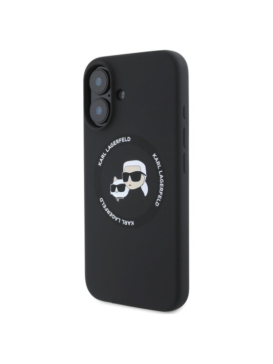 KARL LAGERFELD KARL LAGERFELD Etui na telefon Karl&Choupette Heads MagSafe Czarny