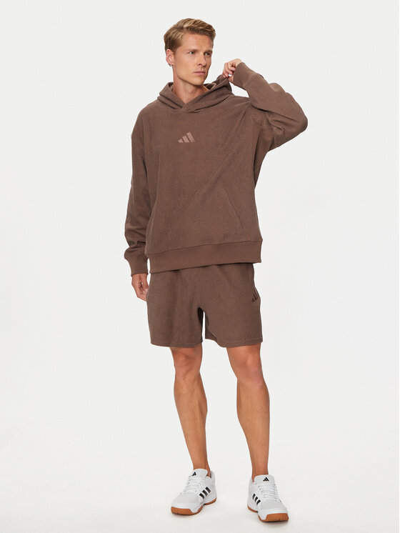adidas adidas Jopa Elevated ALL SZN Terry Loop IY6578 Rjava Loose Fit