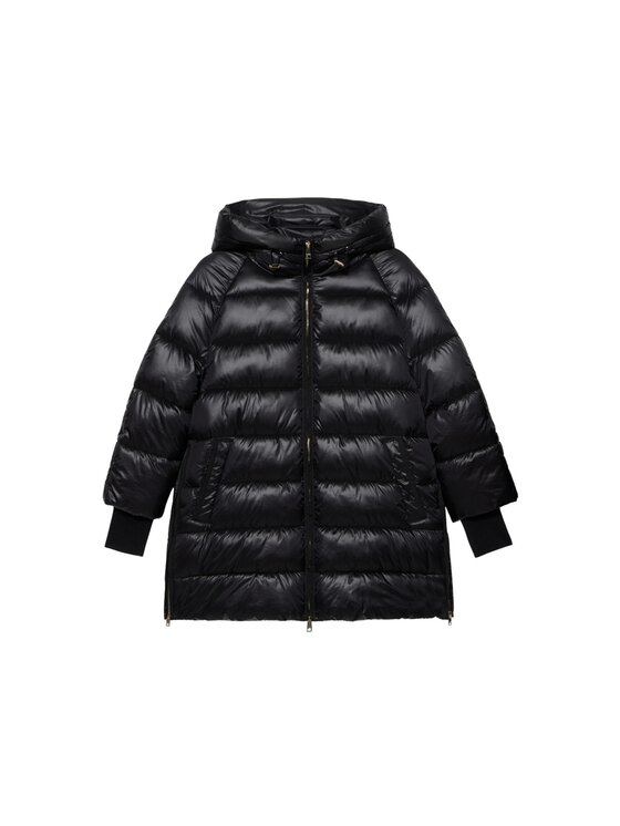 Oltre Oltre Kurtka puchowa F001J000213N033 Czarny Baggy Fit