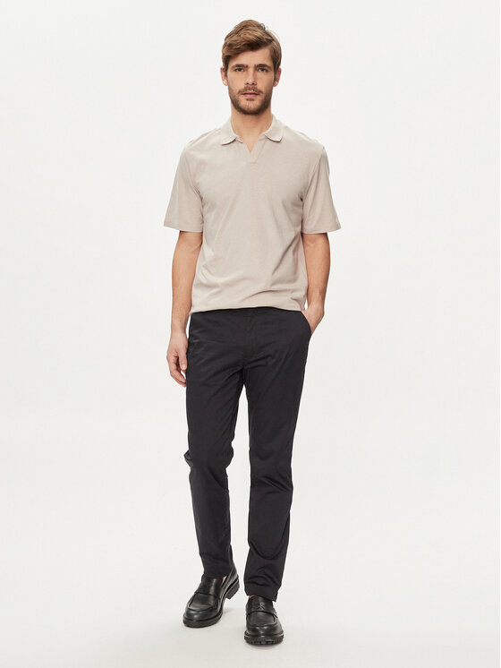 Jack&Jones Jack&Jones Тениска с яка и копчета Summer 12246712 Сив Regular Fit