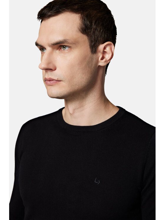 Lancerto Lancerto Sweter Tony SW073223000071 Czarny Regular Fit