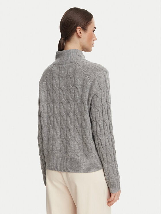 Tommy Hilfiger Tommy Hilfiger Sweter WW0WW52189 Szary Regular Fit