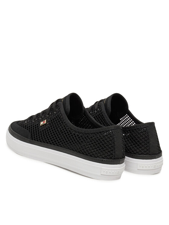 Tommy Hilfiger Tommy Hilfiger Tenisice Th Open Mesh Vulc Sneaker FW0FW08684 Crna