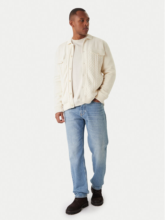 JOOP! Jeans JOOP! Jeans Kardigán Walto 30047659 Ekru Modern Fit