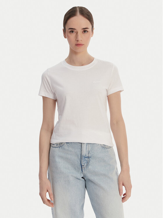 BOSS Tricou C_Esogo_1 50506973 Alb Regular Fit