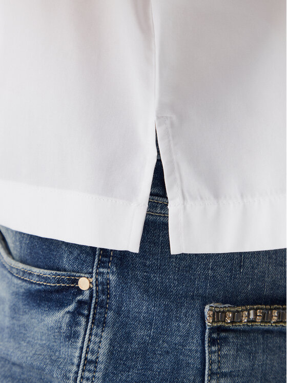 Guess Guess Cămașă W5GH98 WH7P1 Alb Regular Fit