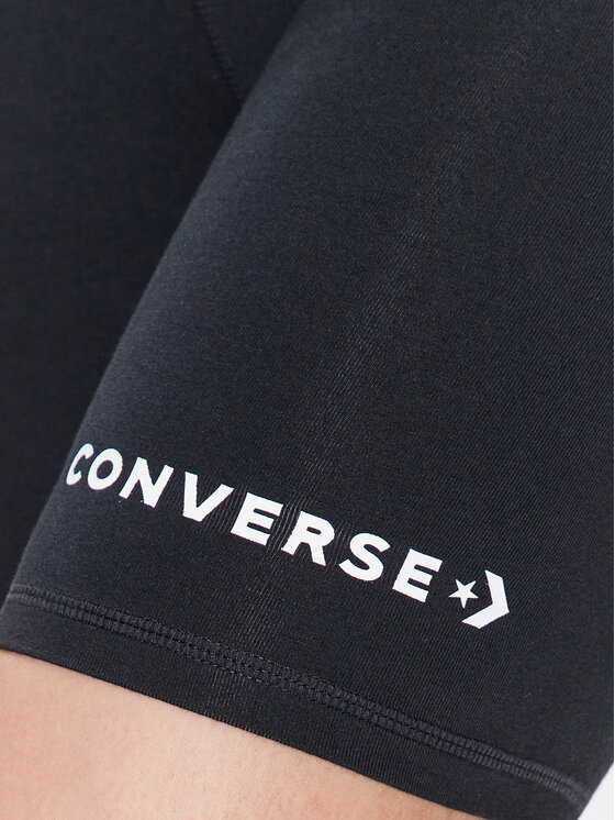Converse Converse Pantaloni scurți sport Wordmark 10024539-A01 Negru Slim Fit