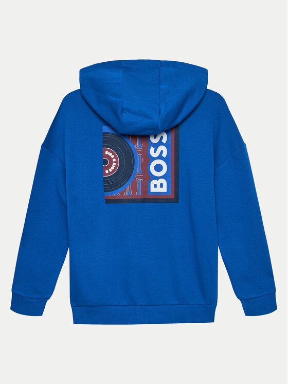 BOSS Boss Majica dugih rukava J50714 D Plava Loose Fit