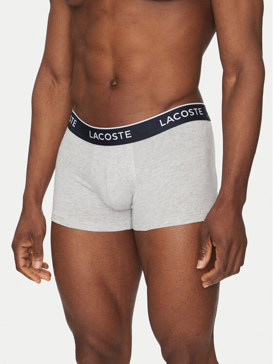 Lacoste Lacoste Set od 3 para bokserica 5H1300 Siva