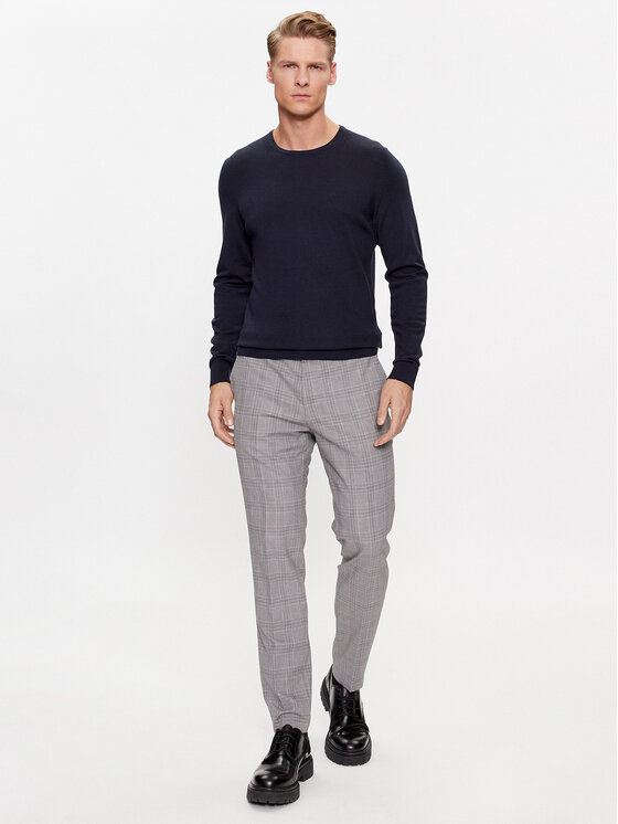 Calvin Klein Calvin Klein Sweter K10K109474 Granatowy Regular Fit