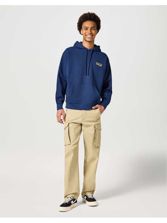 Wrangler Wrangler Spodnie materiałowe CASEY JONES CARGO Beżowy Regular Fit