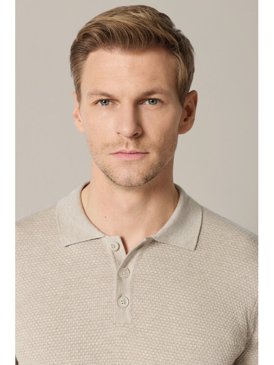 Lancerto Lancerto Polo Mirko PO073126000015 Beżowy Regular Fit