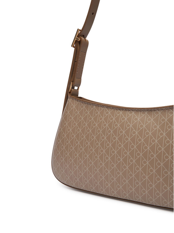Calvin Klein Calvin Klein Geantă Emblem Aop Small Shoulder Bag LV04F3324G Bej
