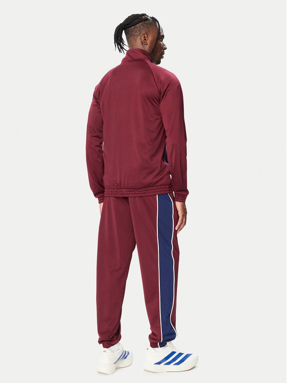 adidas adidas Tuta Colour Block KH2731 Bordeaux Regular Fit