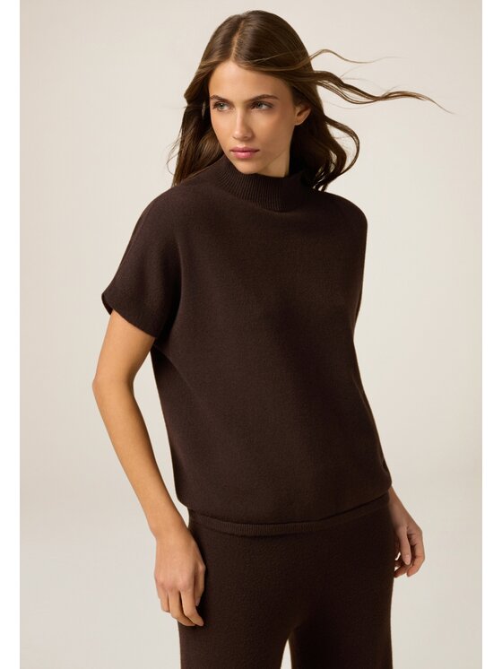 Oltre Oltre Maglione M058E002044N032 Marrone Over Fit