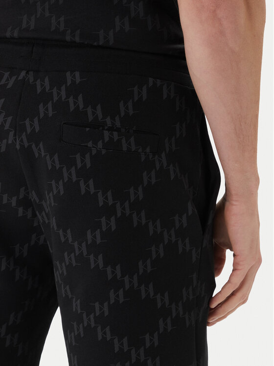 KARL LAGERFELD KARL LAGERFELD Szorty sportowe 705076 562952 Czarny Regular Fit