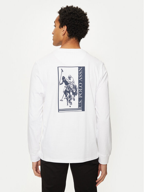 U.S. Polo Assn. U.S. Polo Assn. Longsleeve MUP2275 Biały Regular Fit