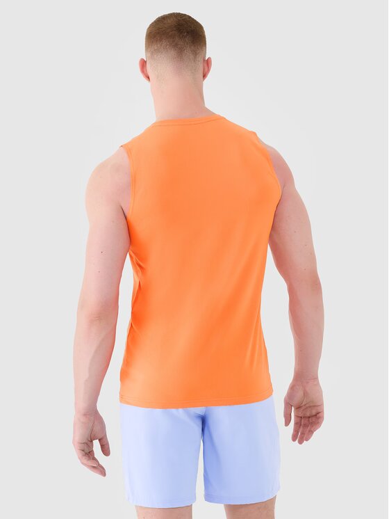 4F 4F Tank top 4FWSS25TFSLM460-70S Pomarańczowy Regular Fit