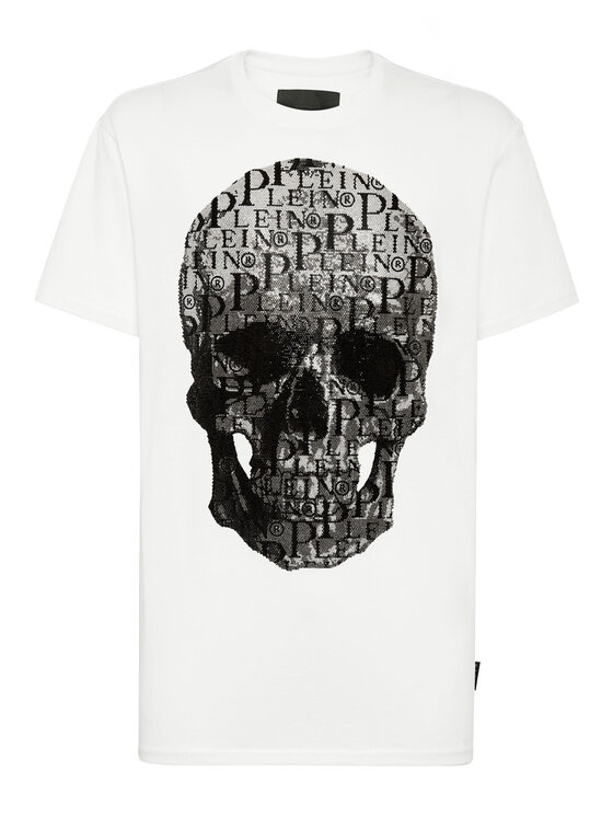 PHILIPP PLEIN PHILIPP PLEIN T-Shirt 2591 Bílá Regular Fit
