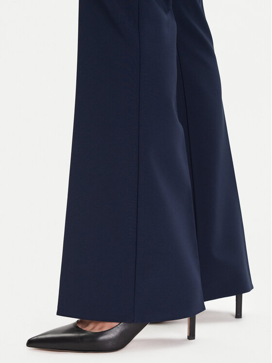 Rinascimento Rinascimento Hlače CFC0125318003 Tamnoplava Flare Fit