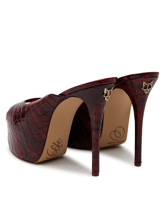 Naked Wolfe Naked Wolfe Šľapky Fab Bordová