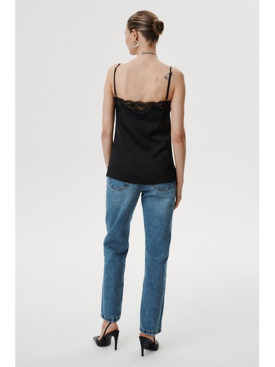 MARI PRETI MARI PRETI Top Elise Nero Regular Fit