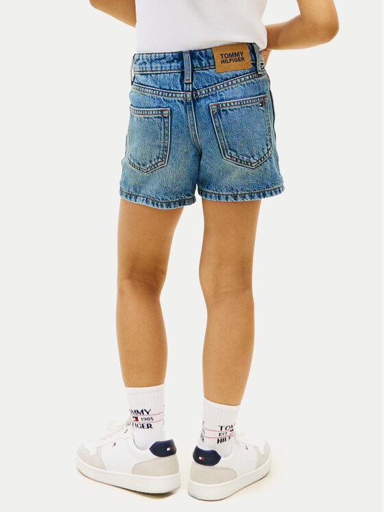 Tommy Hilfiger Tommy Hilfiger Szorty jeansowe KG0KG09132 Niebieski Regular Fit