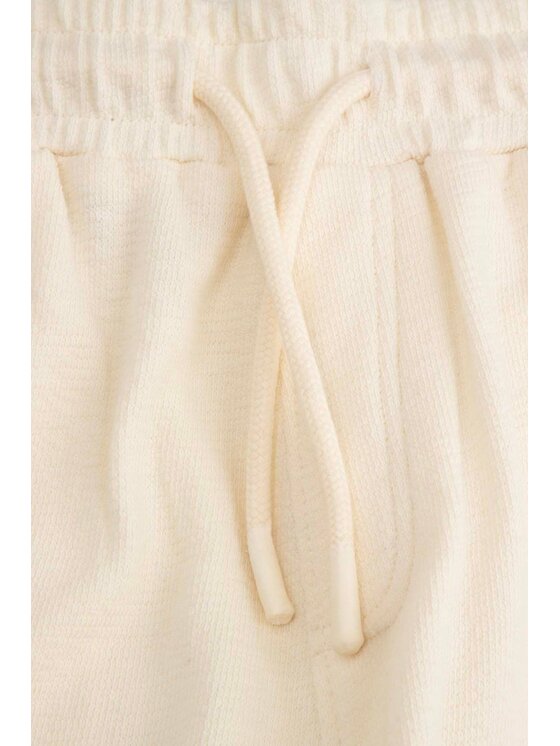 Coccodrillo Coccodrillo Bavlnené šortky WC6121501TBJ-003 Krémová Regular Fit