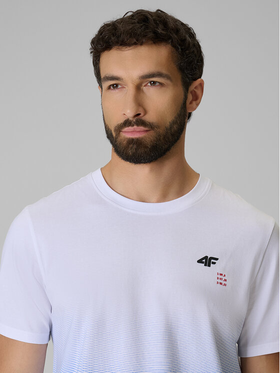 4F 4F T-Shirt AQUA FORCE Niebieski Regular Fit