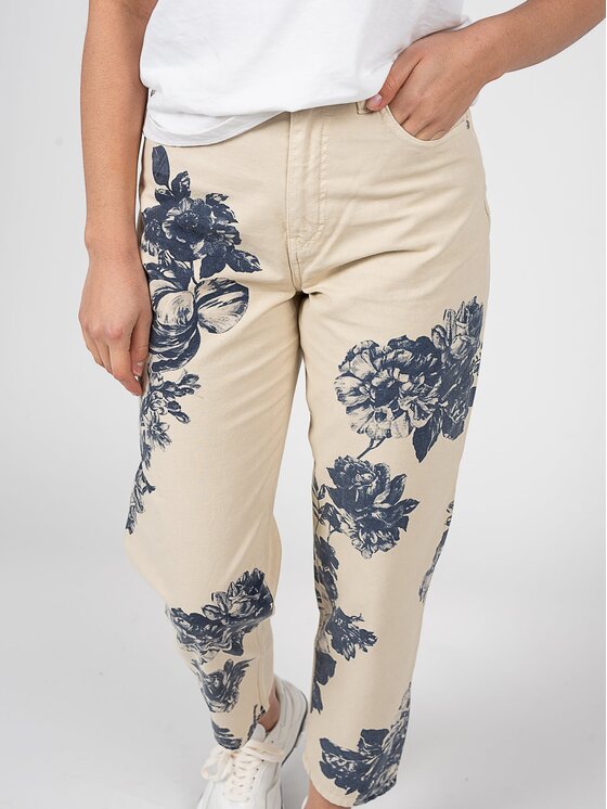 PINKO PINKO Pantaloni di tessuto 1J10T4 Y883 Crema Regular Fit