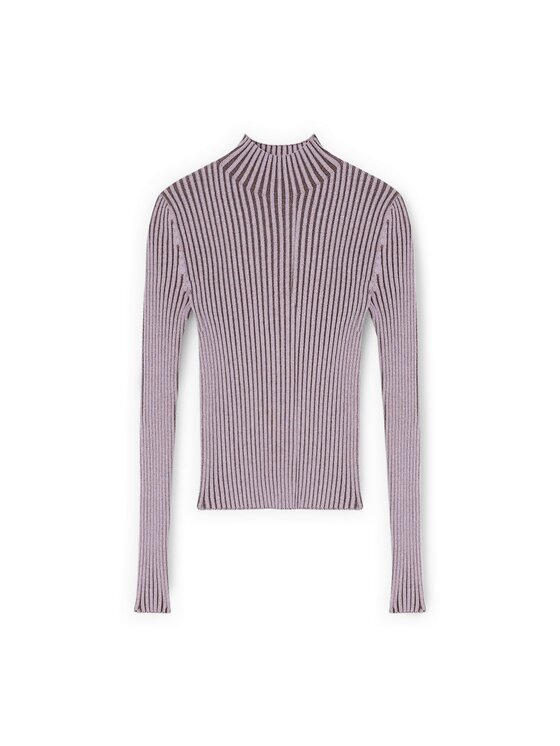Motivi Motivi Sweter M185W103898N0V2 Fioletowy Slim Fit