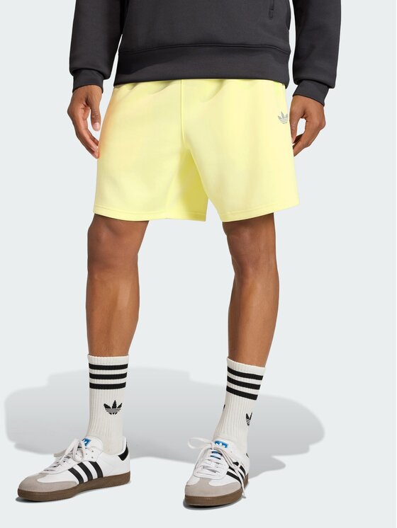 adidas adidas Szorty materiałowe 169737 Żółty Regular Fit
