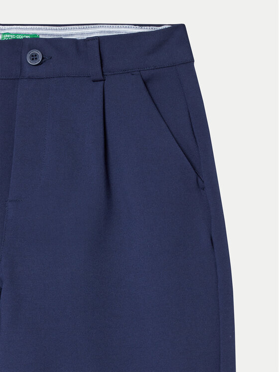 United Colors Of Benetton United Colors Of Benetton Pantaloni din material 4EOMCF03N Bleumarin Regular Fit