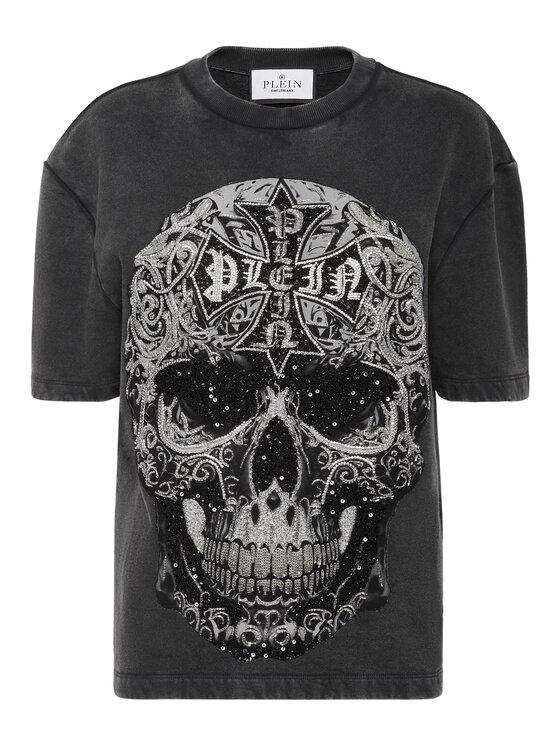 PHILIPP PLEIN PHILIPP PLEIN T-Shirt 26523 Czarny Over Fit