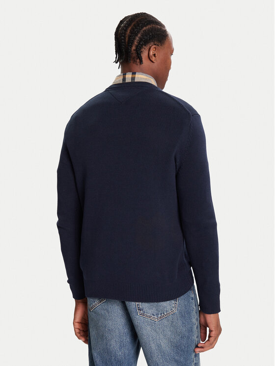 Tommy Jeans Tommy Jeans Sweter DM0DM21787 Granatowy Regular Fit
