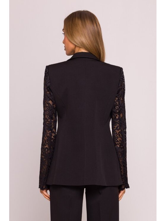 Made of Emotion Made of Emotion Marynarka M865 Czarny A-Line Fit