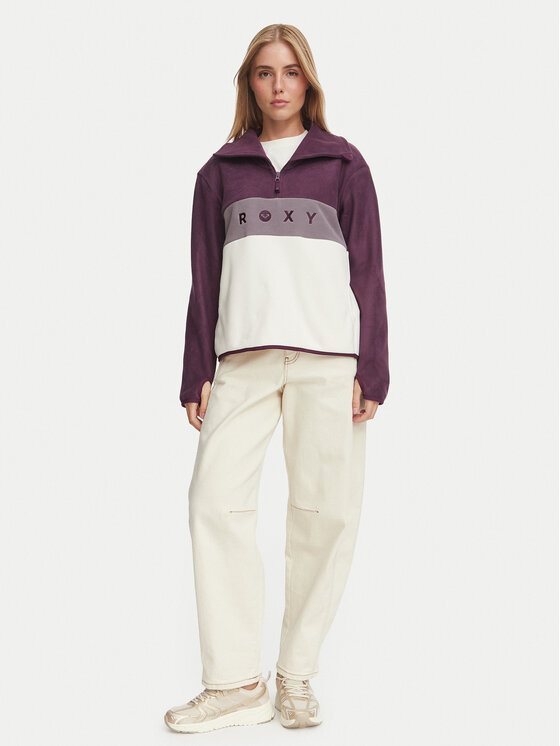 Roxy Roxy Fliso džemperis ERJFT05104 Violetinė Regular Fit