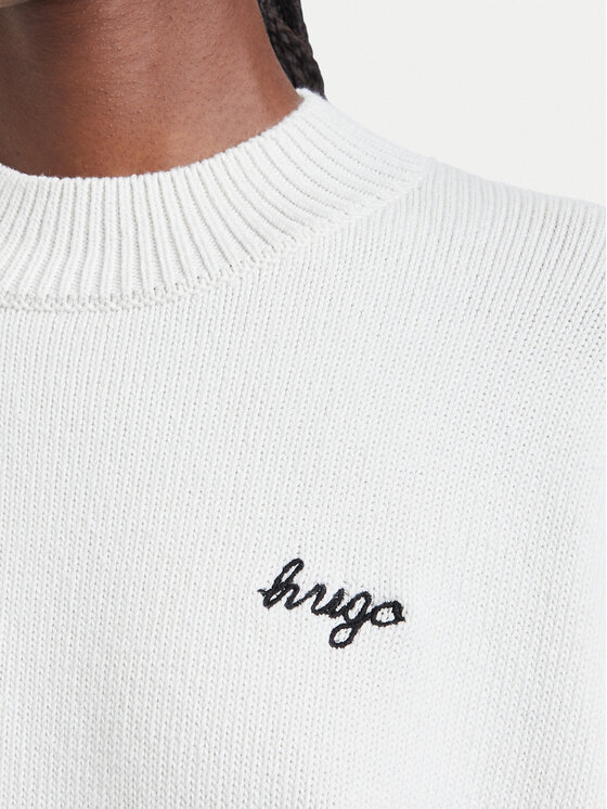 HUGO HUGO Пуловер Shenny_B 50569622 Кремав Oversize
