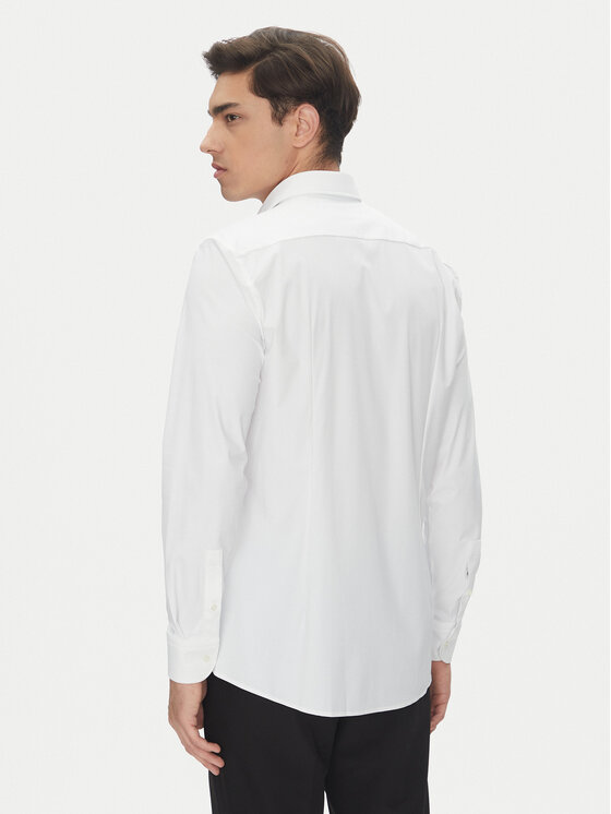 BOSS BOSS Košeľa P-Hank 50539391 Biela Slim Fit
